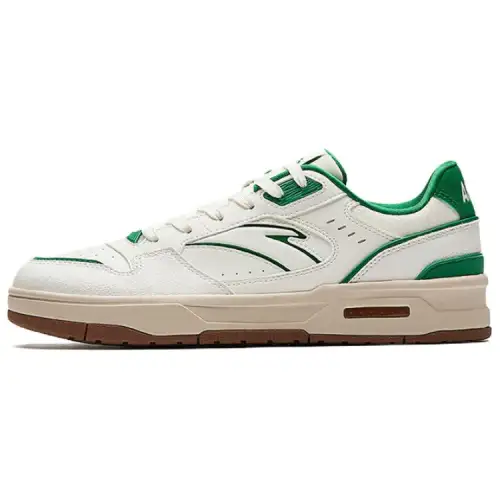 Anta Lieyan1.0 Coverage Slip Resistant And Abrasion Resistant Low top Skateboard Shoes Men's White Green