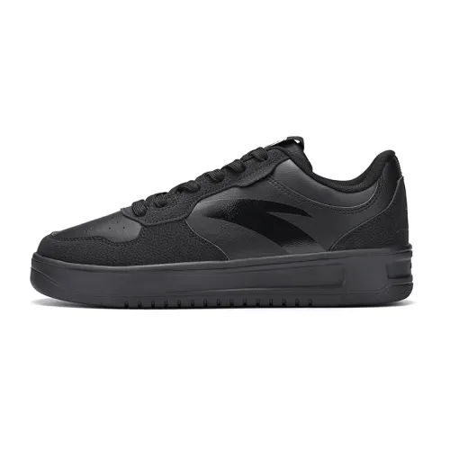 Anta Classic Low top Skateboard Shoes Men's Basic Black