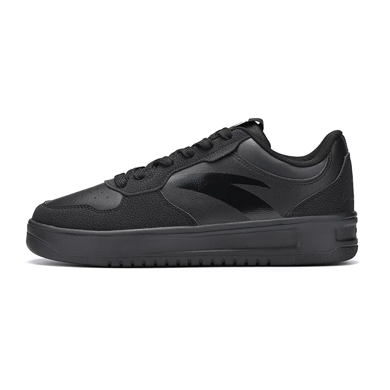 Anta Classic Low top Skateboard Shoes Men's Basic Black