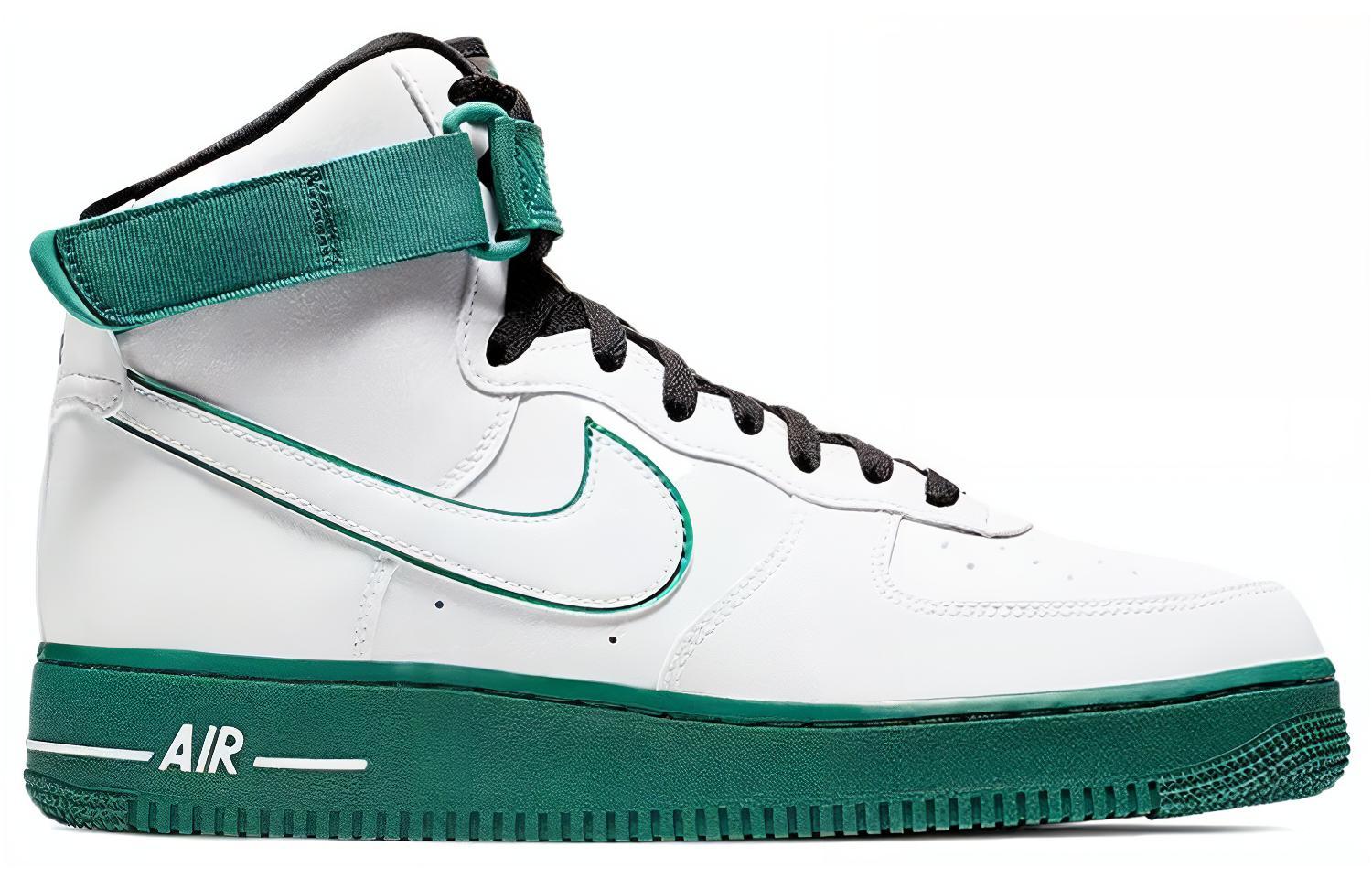 Унисекс кроссовки Nike Air Force 1 07 LE (красно-зеленый) — Белый / зелёный / красный — фото 3