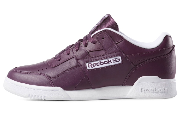 Reebok Workout Skateboard Shoes Men's Low Top Grape Purple