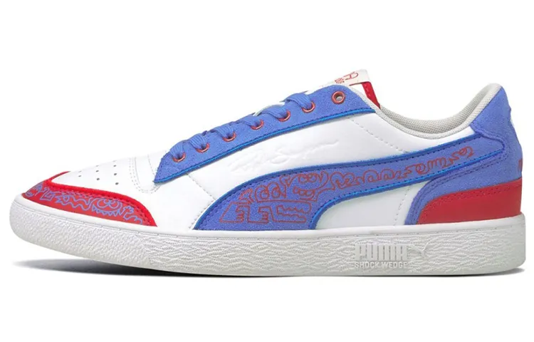 PUMA Ralph Sampson Mr Doodle Casual Shoes White/Blue/Red