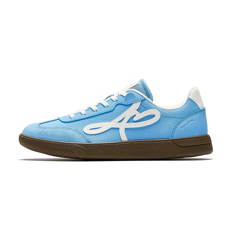 Anta Manchester Dance Slip Resistant Abrasion Resistant Low top Skateboard Shoes Women's Blue White