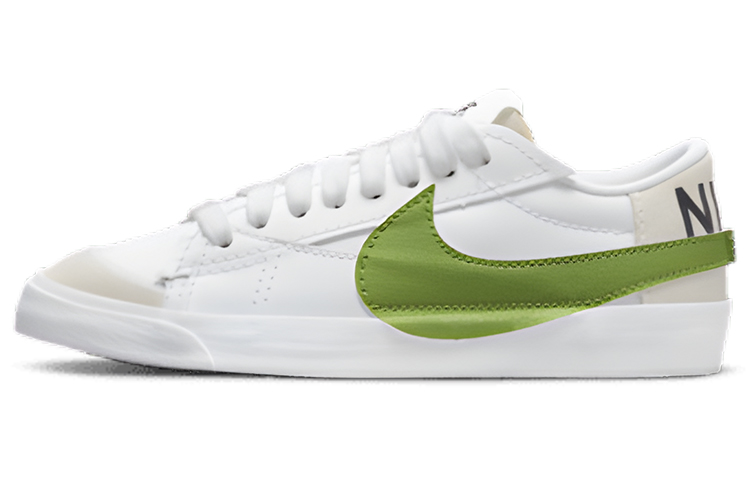 Мужские кеды Nike Blazer Low '77 '77 Jumbo (бело-зеленые)