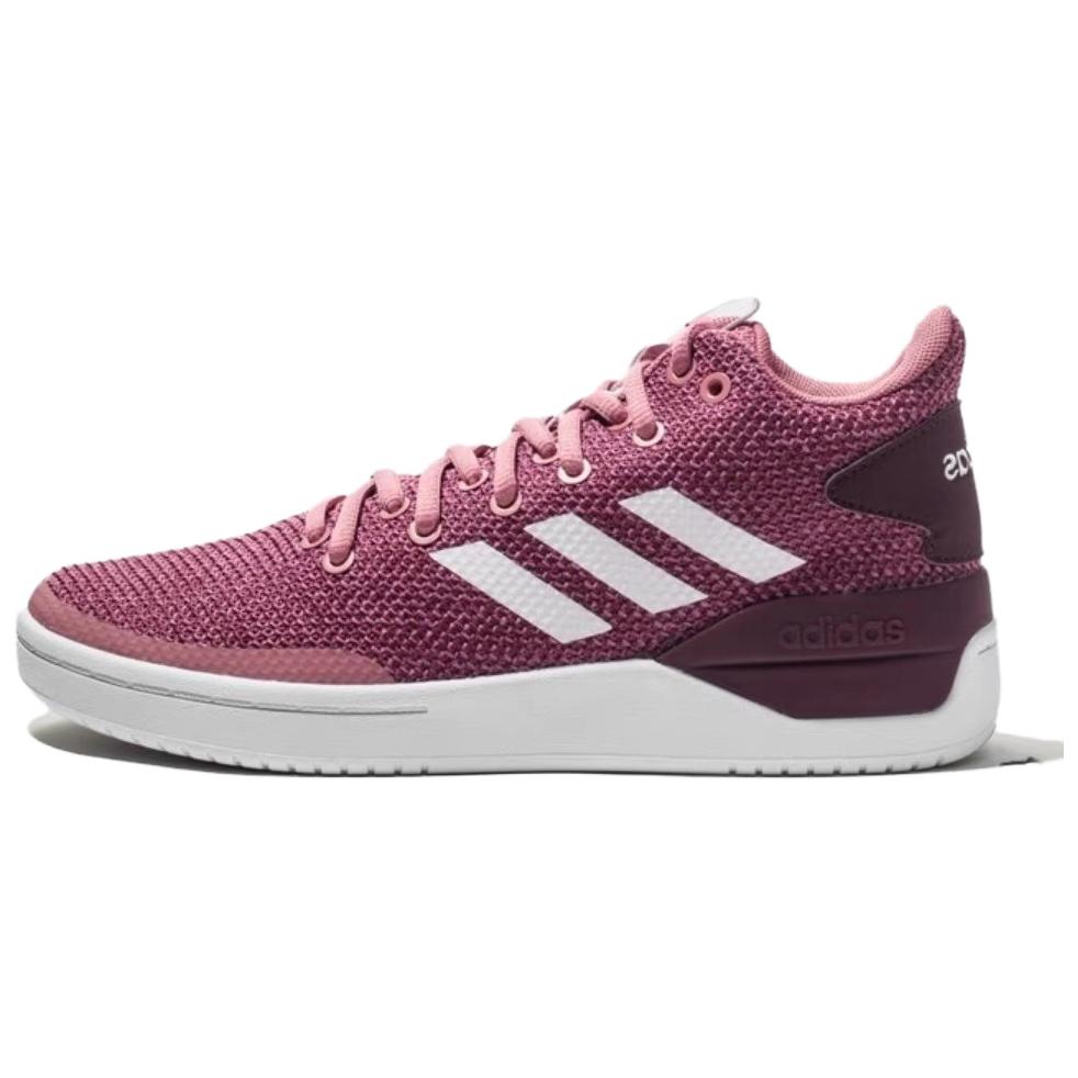 Adidas NEO Slip Resistant Abrasion Resistant Mid top Skateboard Shoes Women's Red
