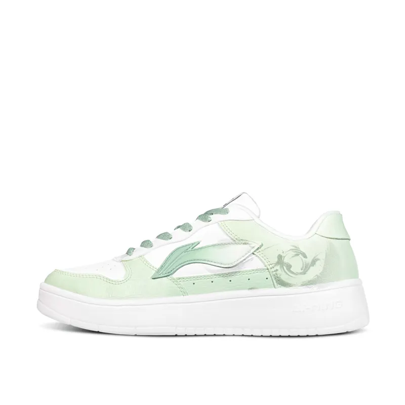 Li Ning Floating Boat Slip Resistant, Abrasion Resistant, Breathable Low top Skateboard Shoes Men's Green White