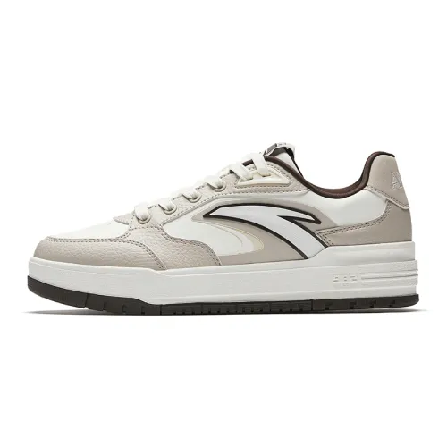 Anta 982 Slip Resistant Abrasion Resistant Low top Skateboard Shoes Men's White Gray