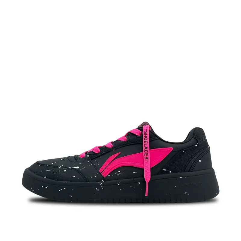 Li Ning Sycee V3 Slip Resistant Lightweight Low top Skateboard Shoes Men's Black Red