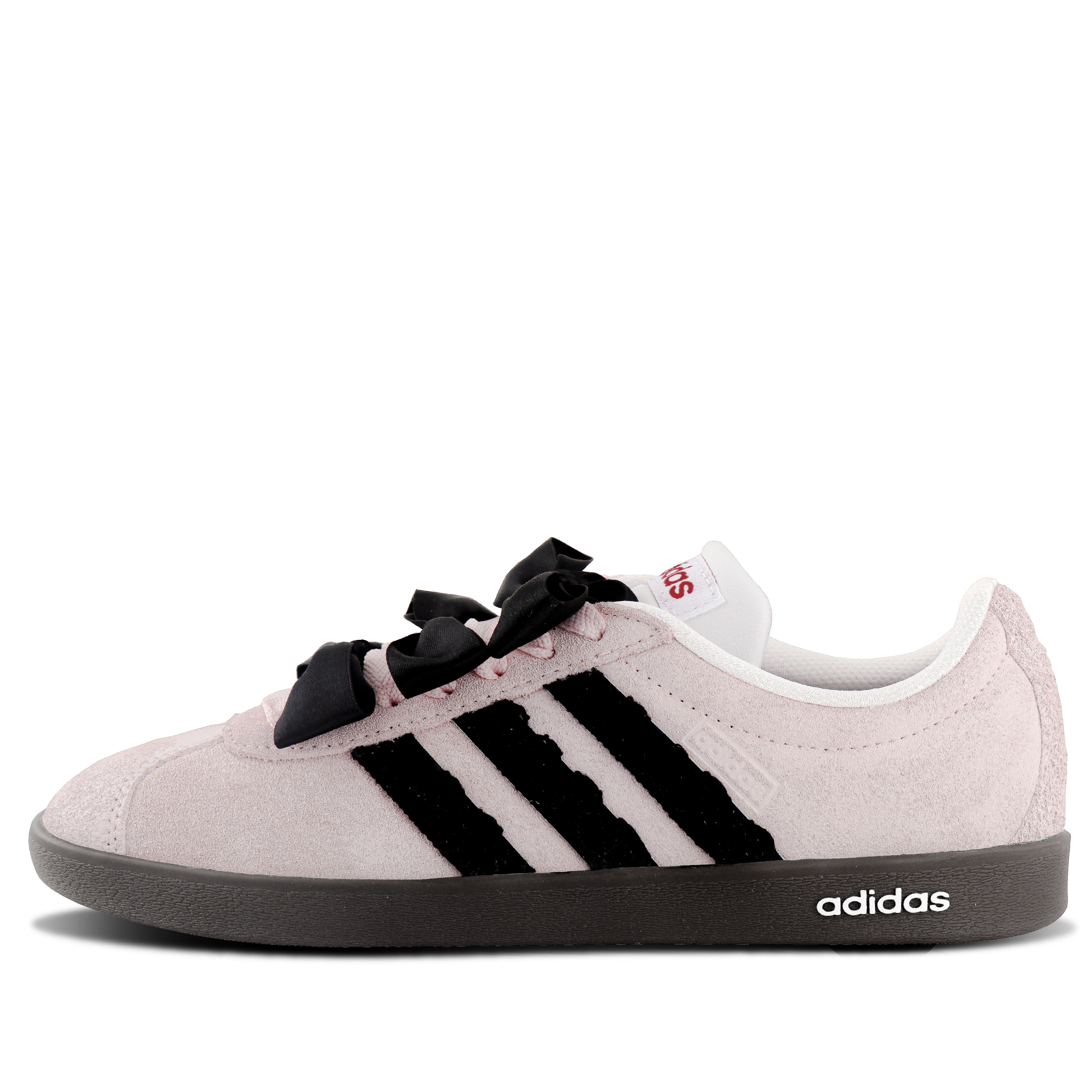 Adidas VL COURT 2.0 Slip Resistant Abrasion Resistant Low top Skateboard Shoes Unisex Light Pink