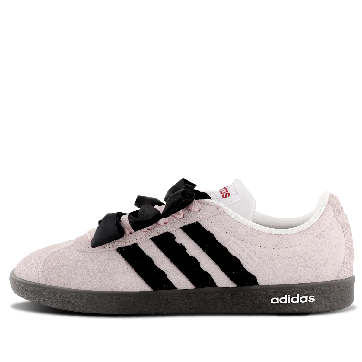 Adidas VL COURT 2.0 Slip Resistant Abrasion Resistant Low top Skateboard Shoes Unisex Light Pink