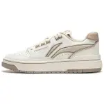 Li Ning BadFive Rising Stars Slip Resistant Abrasion Resistant Low top Skateboard Shoes Unisex White Beige