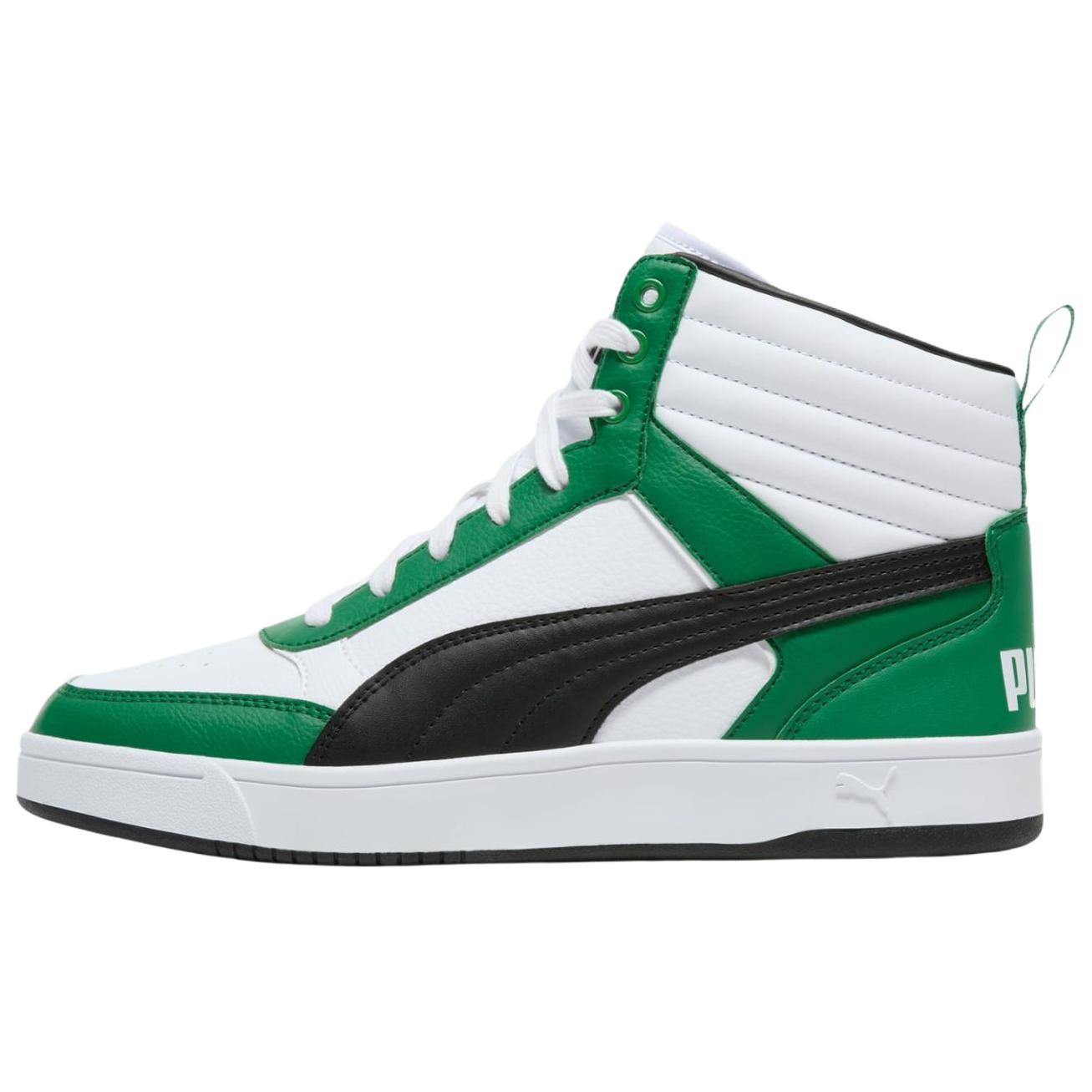 PUMA DRIBBLE Mid top Skateboard Shoes Men's White Green