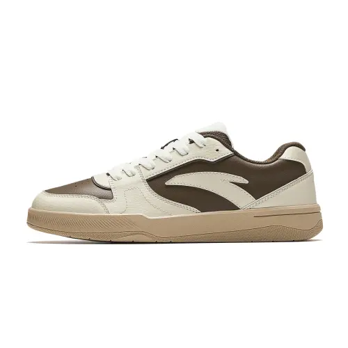 Anta Lu Chong, Mocha Wear resistant And Lightweight Low top Skateboard Shoes Men's Beige Umber