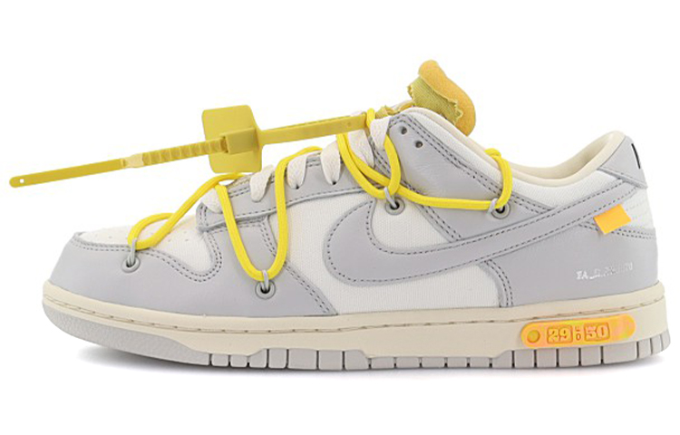 Кроссовки OFF-WHITE OFF-WHITE x Nike Dunk "The 50" NO.29 (серый / белый)