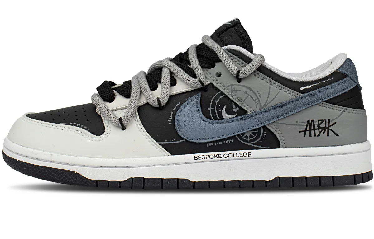 Nike Dunk Abrasion Resistant Abrasion Resistant Low top Skateboard Shoes Unisex Dark Gray