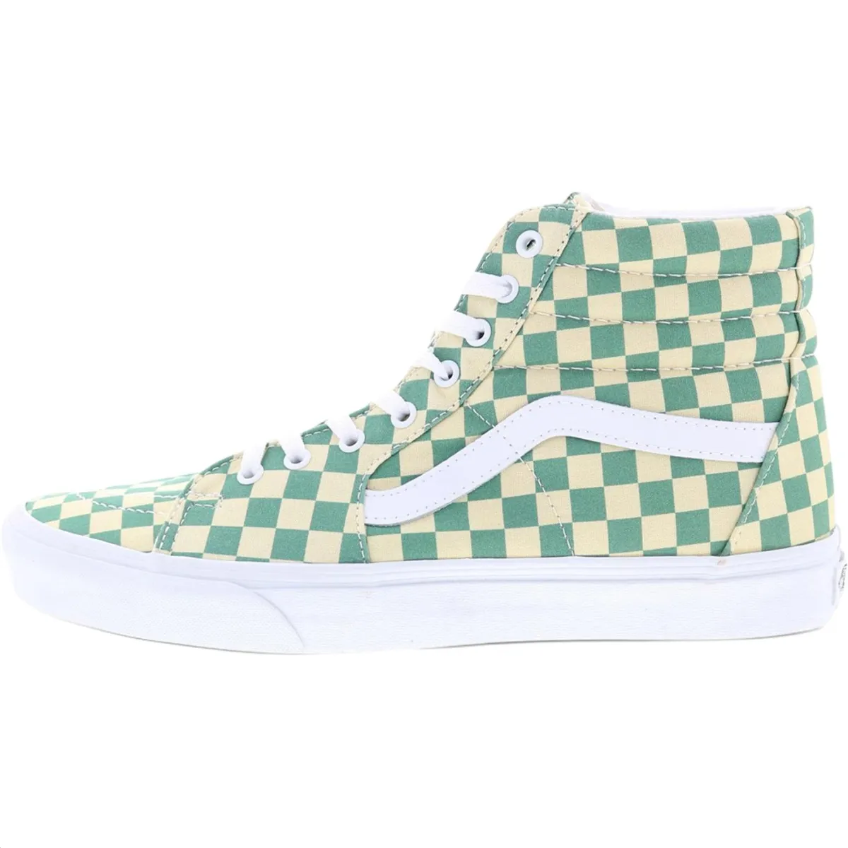 Vans Sk8 Hi Checkerboard Light Green