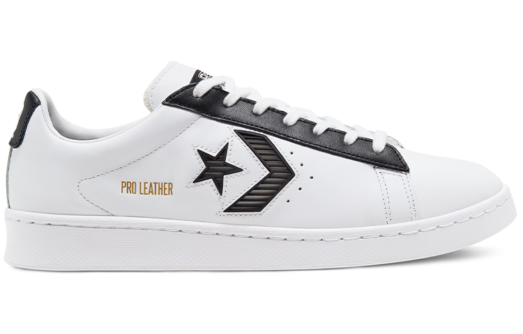 Кеды Converse Cons Pro Leather (бело-черные) — фото 2