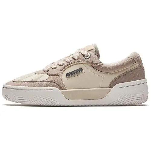Anta KAI Hélà TRIBE Slip Resistant Abrasion Resistant Low top Skateboard Shoes Women's Beige Brown