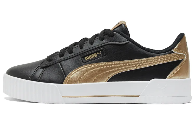 PUMA Carina Crew Metallic 'Black White Gold' Women's