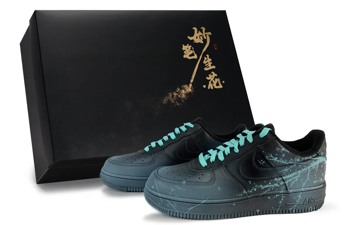 Nike Air Force 1 Skateboard Shoes Unisex Low Top Cyan