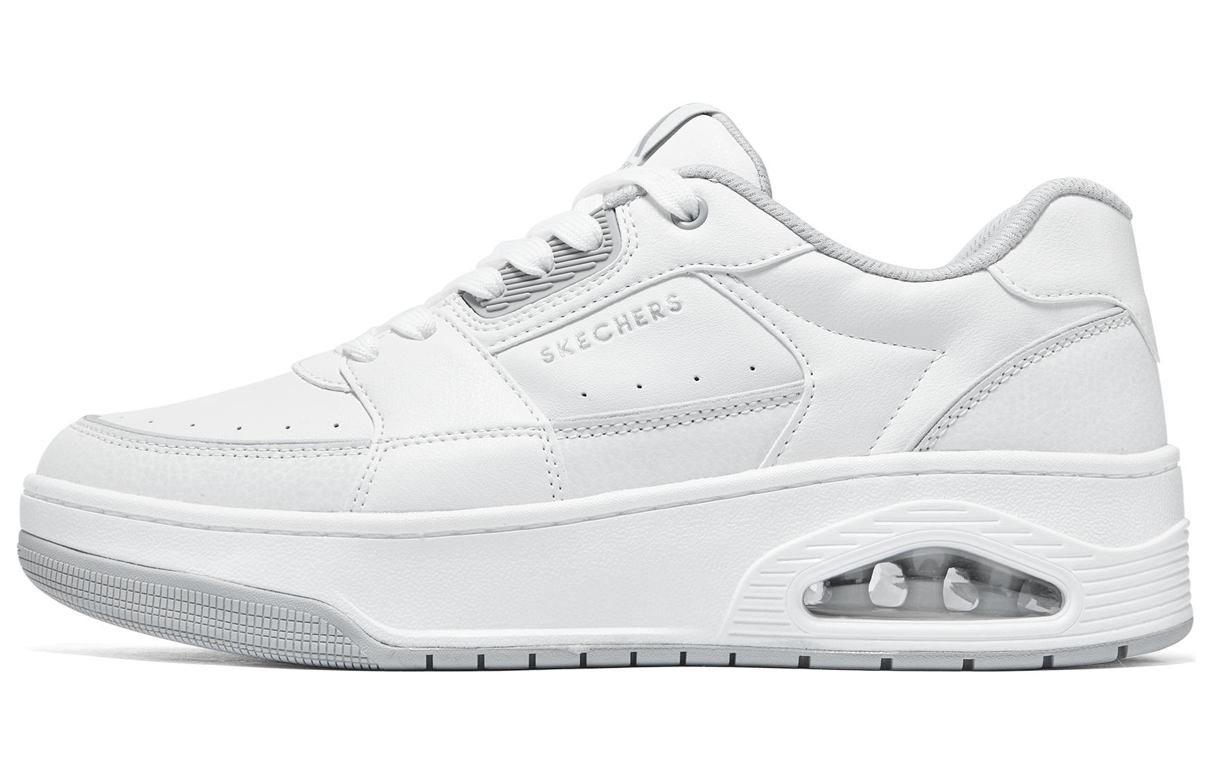 Мужские кеды Skechers на шнуровке (белые)