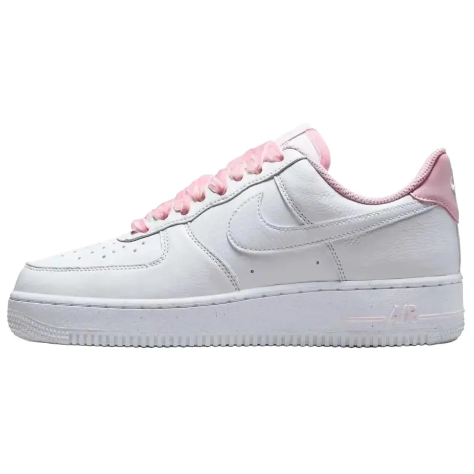 Nike Air Force 1 Cushioning Breathable Low top Skateboard Shoes Women's White Pink