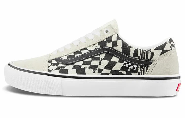 Old Skool Skate Vans 'Checkerwarp - Black White'