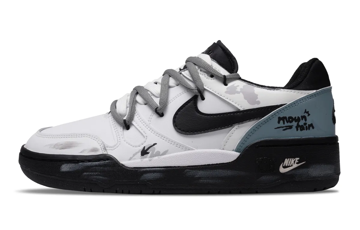 Nike Full Force Deep Mountain Wilderness Leather Thermal Slip Resistant Cushioning Low top Skateboard Shoes Men's Blue