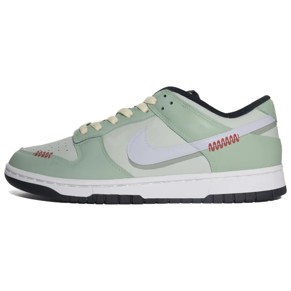 Nike Skateboard Shoes Unisex Low Top Cyan/Red