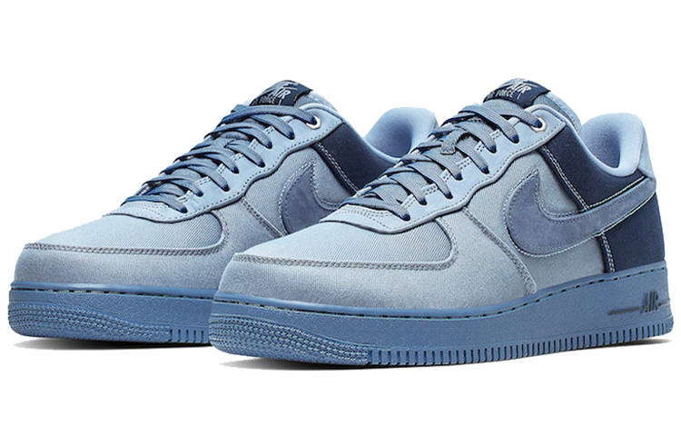 Мужские кроссовки Nike Air Force 1 Premium (синий деним) — фото 3