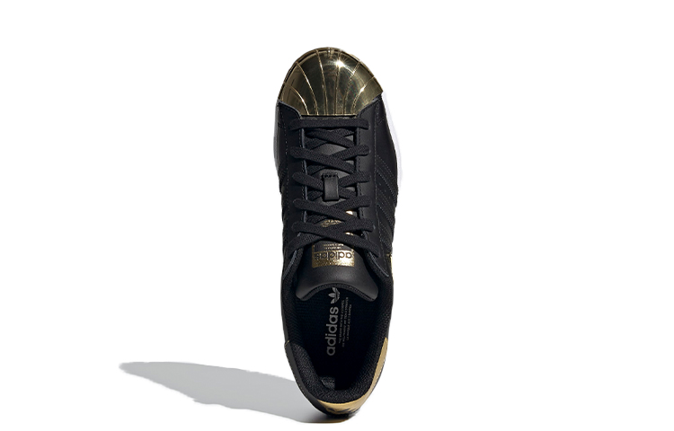 Женские кеды adidas originals Superstar Mt (черно-золотые) — фото 5