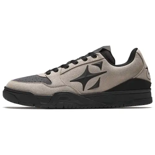 Anta Airspace Sky Abrasion Resistant Breathable Low top Skateboard Shoes Men's Gray Black