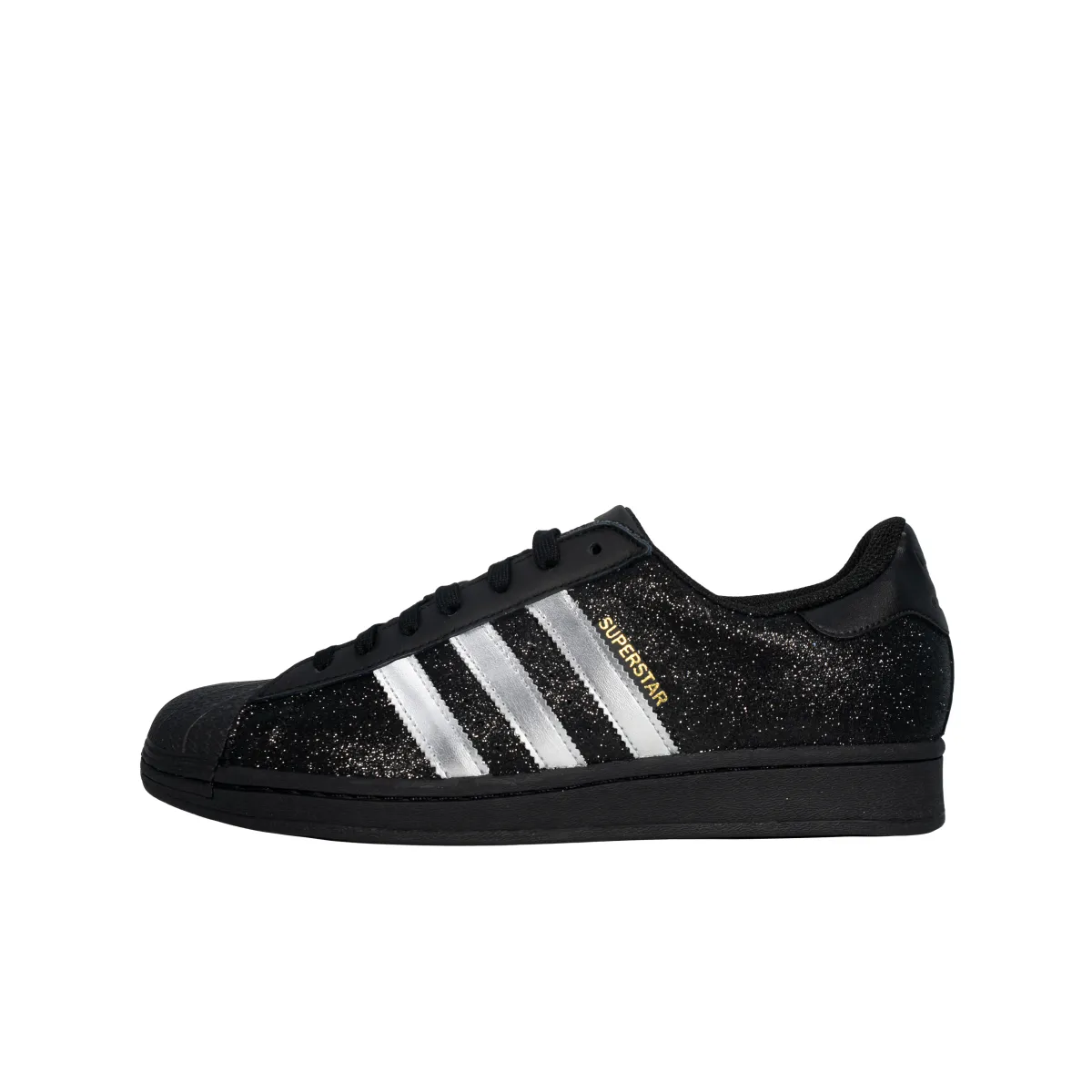 Adidas Originals SUPERSTAR Non slip Lightweight Low top Skateboard Shoes Unisex Black Silver