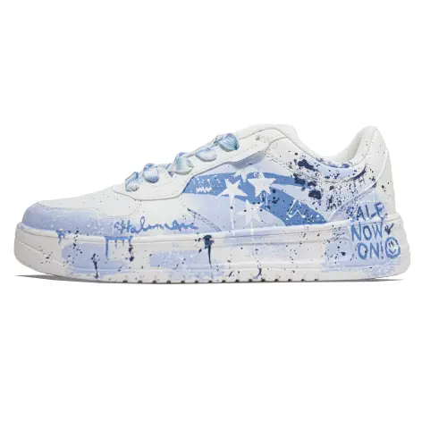 Anta Easy Abrasion Resistant Coverage Low top Skateboard Shoes Unisex Blue