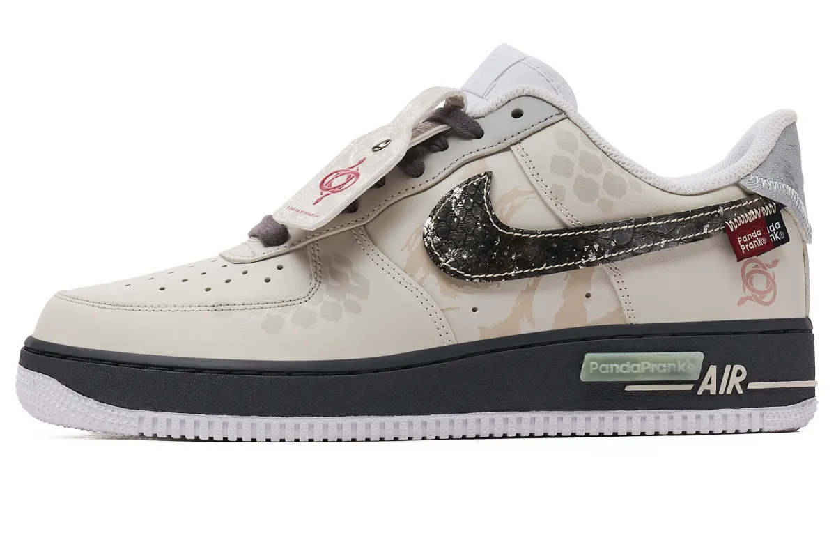 Nike Air Force 1 Slip Resistant Abrasion Resistant Low top Skateboard Shoes Men's Beige Brown