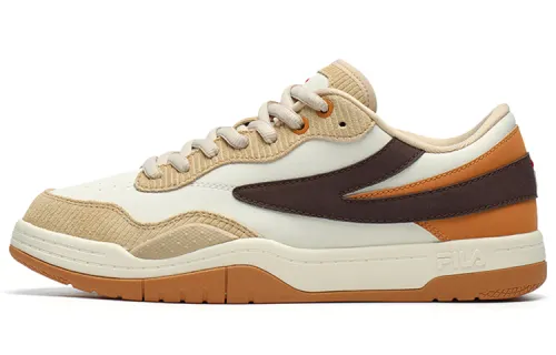 FILA FUSION T88 SKB Synthetic Leather Casual Low top Skateboard Shoes Men's Wheat