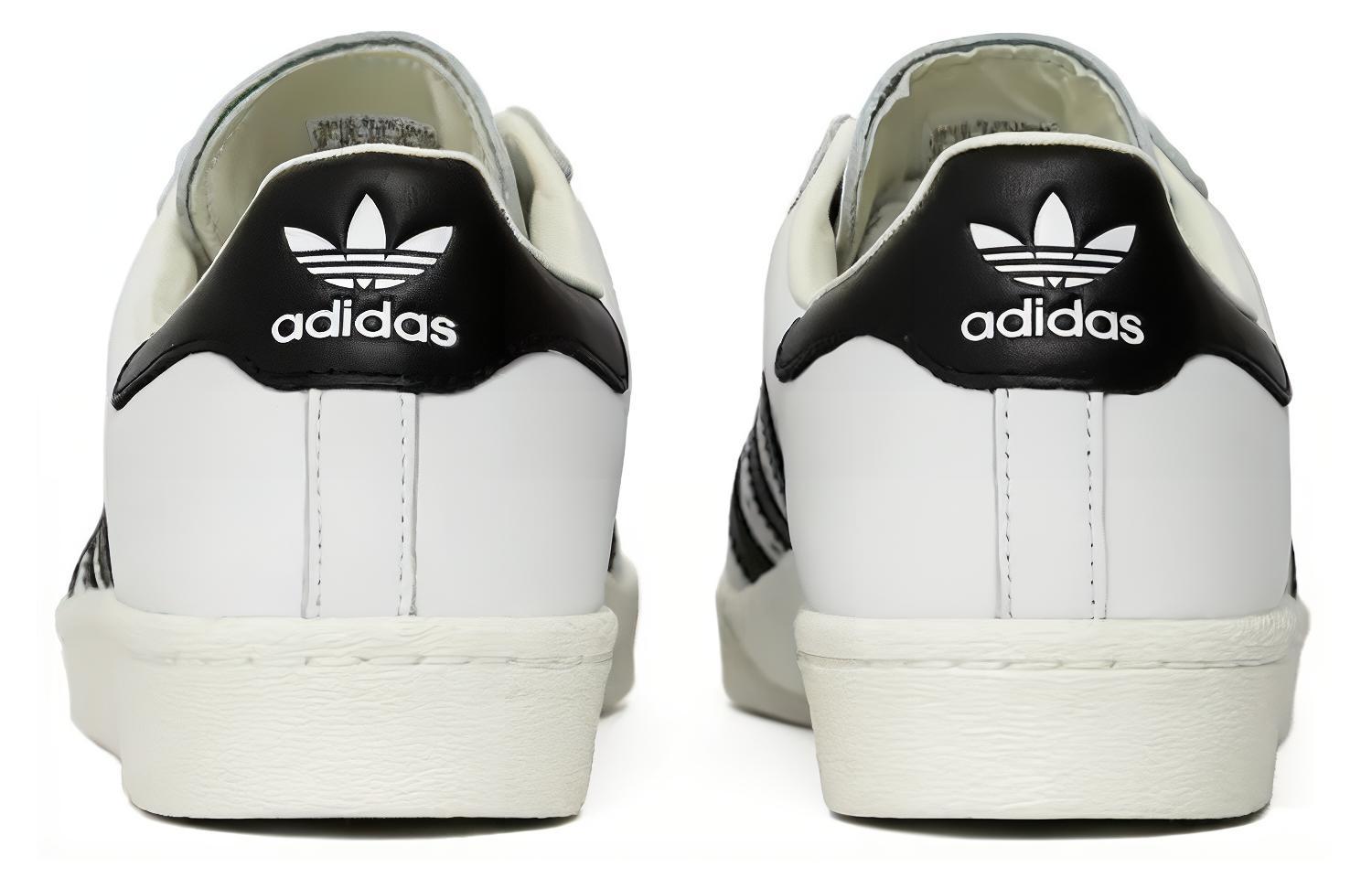 Мужские кеды adidas originals Superstar (бело-черные) — фото 4