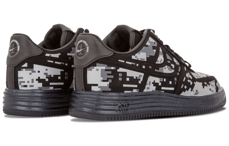 Мужские кроссовки Nike Air Force 1 Low Digi Nrg (черно-серо-белый) — фото 3