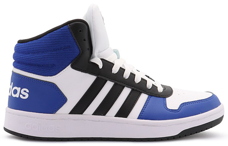 Мужские кеды adidas neo Hoops 2.0 (бело-синие) — фото 2
