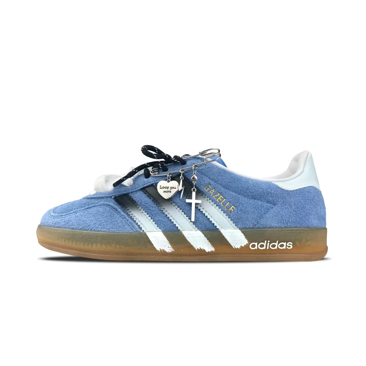 Adidas Originals GAZELLE INDOOR Low top Skateboard Shoes Unisex Blue White