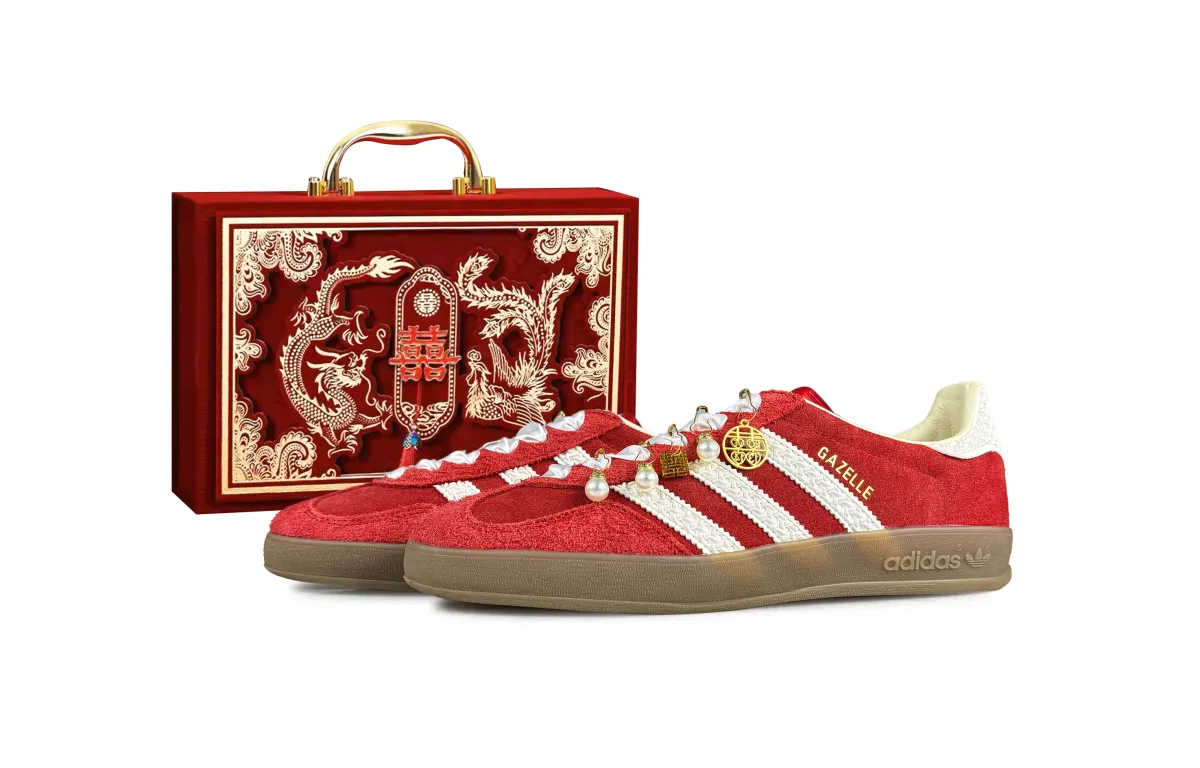 Adidas Originals GAZELLE INDOOR Match Made In Heaven Slip Resistant Abrasion Resistant Low top Skateboard Shoes Unisex