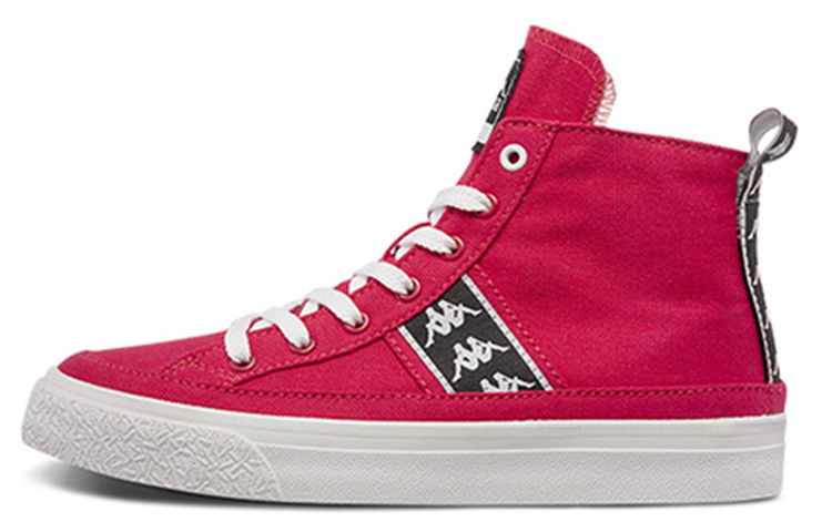 Kappa BANDA Skateboard Shoes Unisex High Top Red/Black/White