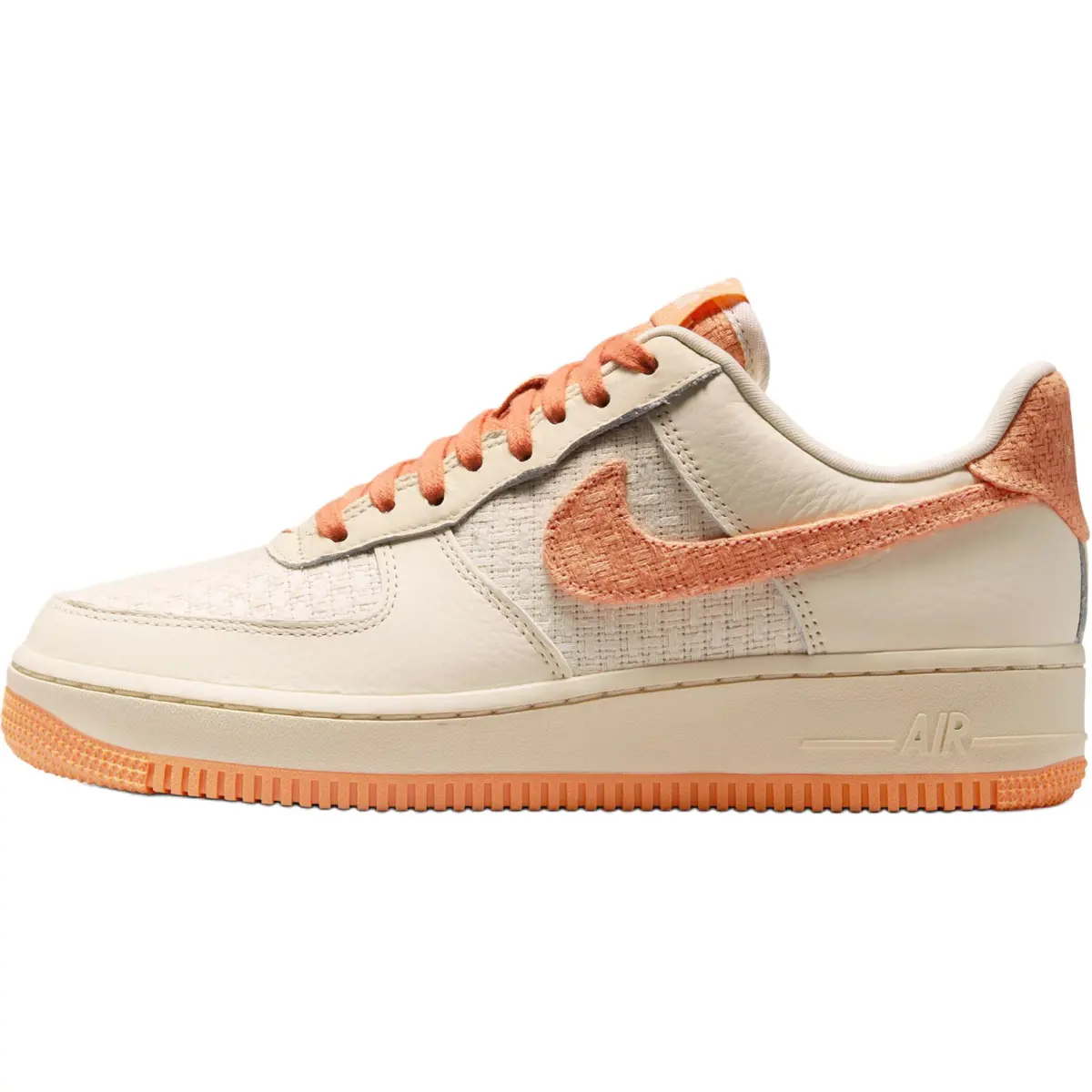 Nike Air Force 1 Slip Resistant Abrasion Resistant Low top Skateboard Shoes Women's Beige
