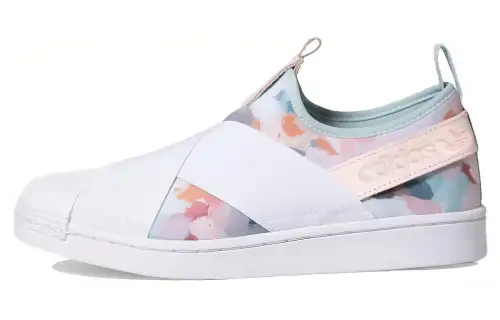 Adidas Originals SUPERSTAR Slip On Low top Skateboard Shoes Women's White