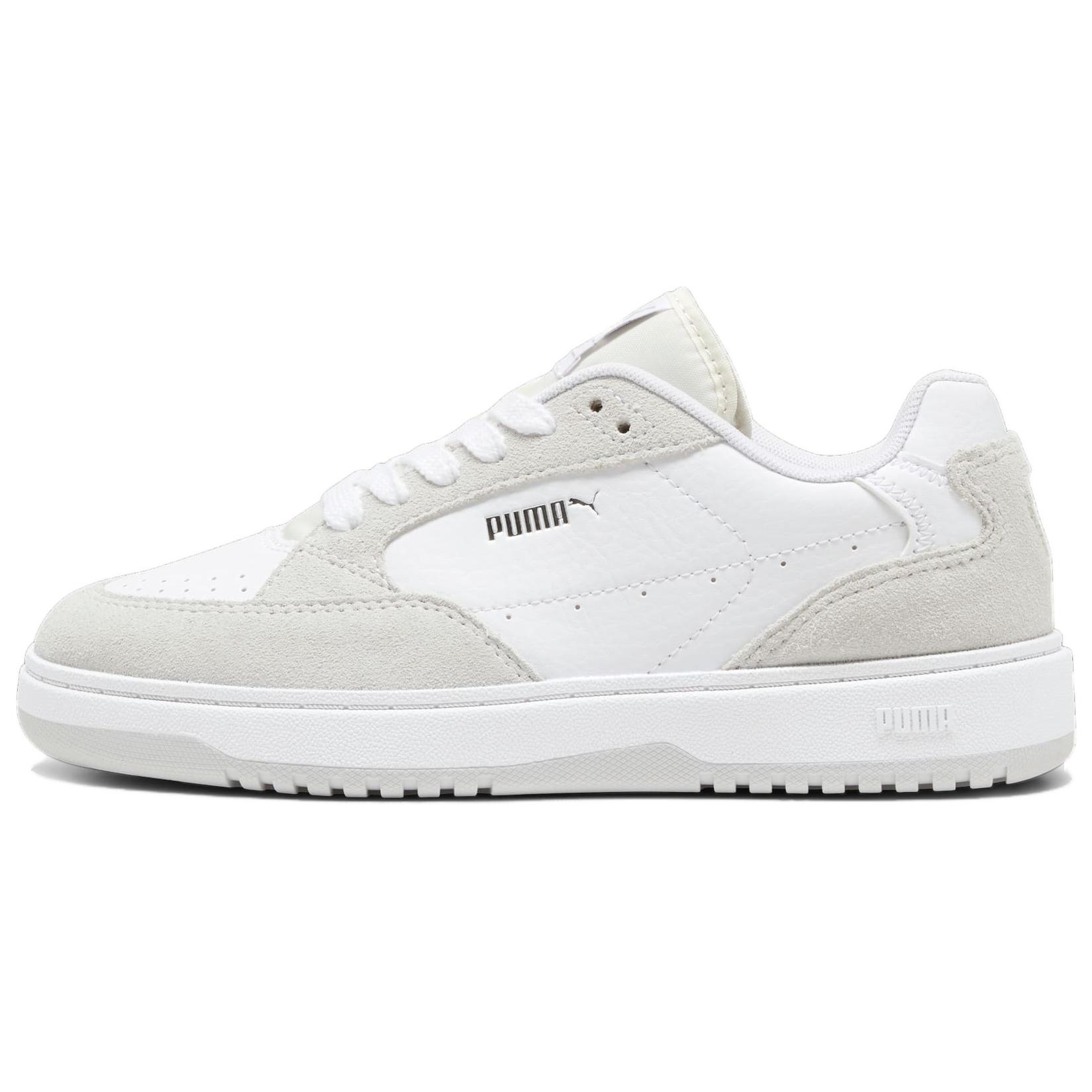 PUMA Doublecourt Low top Skateboard Shoes Women's White Gray