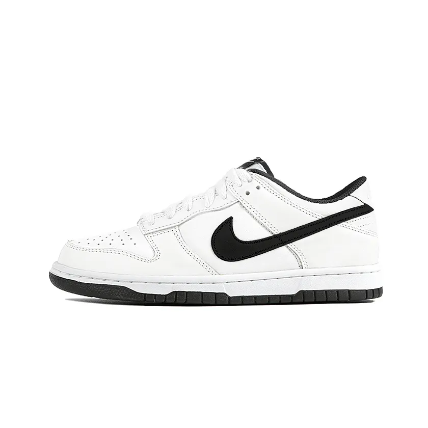 Nike Dunk Slip Resistant Abrasion Resistant Low top Skateboard Shoes Unisex White