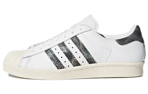 Adidas Originals Superstar Collection 80s Low top Skateboard Shoes Men's White Black Beige