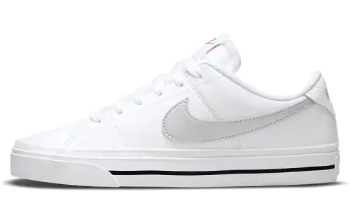 Nike Court Legacy Slip Resistant Cushioning Abrasion Resistant Lightweight Low top Skateboard Shoes Women's White Gray