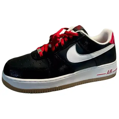 Nike Air Force 1 Slip Resistant Abrasion Resistant Low top Skateboard Shoes Men's Black