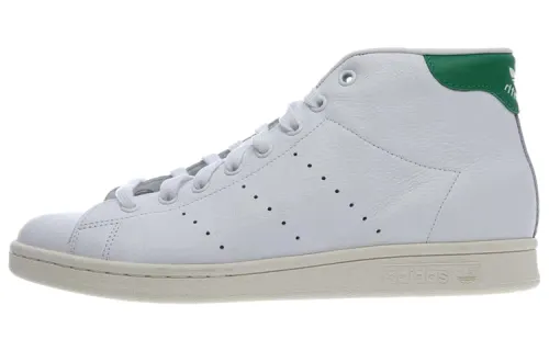 Adidas Originals StanSmith Mid Slip Resistant Abrasion Resistant Mid top Skateboard Shoes Men's White Green